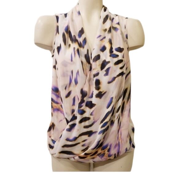 Kut from the Cloth Ivory Wrap Blouse Sz S - Picture 1 of 5